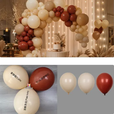 Premium Dual-Color Overlay Latex Balloons Matte Frosted Finish Luxury Wedding Party Brand Event Decor Supply