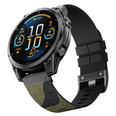 Private Label Sweat Wicking Nylon Watch Band 26mm Quick Release for Garmin Fenix 8 7 6 5 Pro 22 mm Trail Bracelet Men