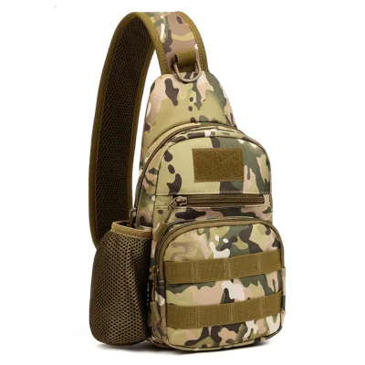Tactical Sling Bag Shoulder Sling Backpack Molle Range Bag Everyday Carry Water Bottle Bag Day Pack Sports Backpack