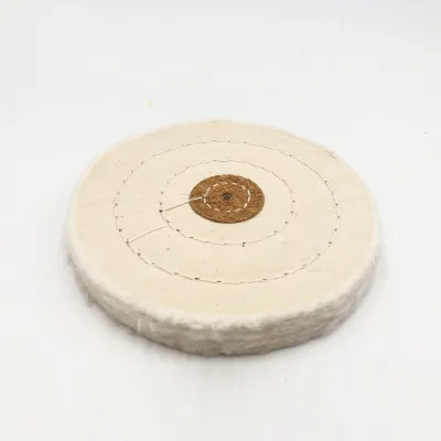 Abrasive Tools 50-200mm Diameter White Cotton Buffing Wheel for Polishing Stainless Steel and Pot