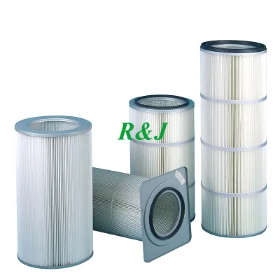 High-Temperature Flame Retardant Dust Removal Cartridge Filter Spark-Proof Cut Grind Machine Cartridge Filter Dust Collection
