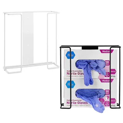 Custom Modern Metal Steel Wall Mount for Disposable Hand Gloves Black Face Mask Medical Equipment Dispenser Box Holder