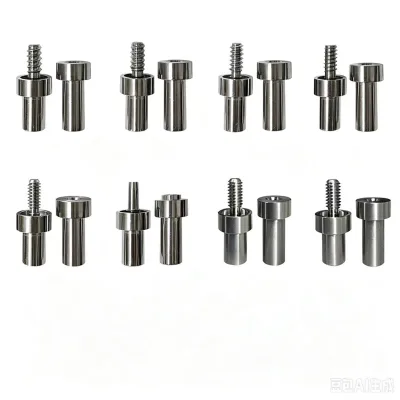 Wholesale High Hardness Metal Billiard Cue Joint Pin Pool Stick Connection Fittings Pool Cue Repair Kit Billiard Making Joints