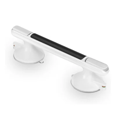 Custom Bathroom With Black Grip Part Grab Bar Silicone Material ABS Body Non-Slip Reusable Bathroom Grab Bar