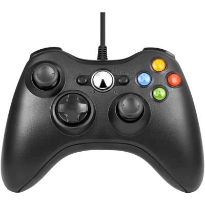 Wired Controller for Xbox 360 Game Controller for 360/360 Silm With Dual-Vibration Compatible With PS3/Android and PC Windows