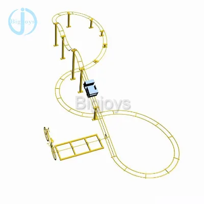 Attractive Small Unpowered Roller coaster Mini Backyard Roller coaster Ride for Sale