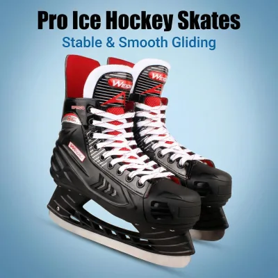 Ice Hockey Skates Professional TPO Cold-Resistant Shell 3Cr13 Blade Velvet Foam PVC Lining Bulk