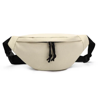 Cross-border New 2025 Summer Solid-Color Oxford Cloth Zipper Waist Bag Crossbody Large Capacity Everyday Use Chest Pack Phone