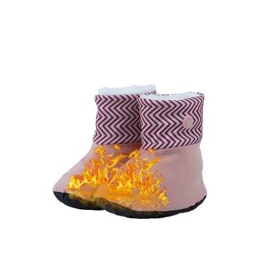 Portable Graphene Electric Heated Foot Warmers Women Snow Boots for Bedroom RV & Outdoor Use Electrically Heated Shoes