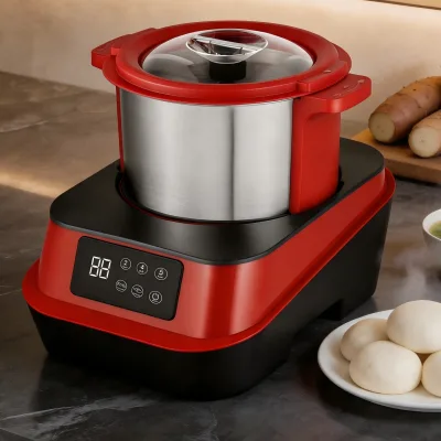 Household Heating Stirring Automatic Fufu Machine 6LStainless Steel African Food Processor Fufu Ugali Maker With Digital Control