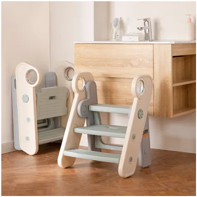 Kitchen for Kids Toddlers Small Stackable Plastic Two or Three Step Helper Folding Foldable Portable Baby Products Step Stool