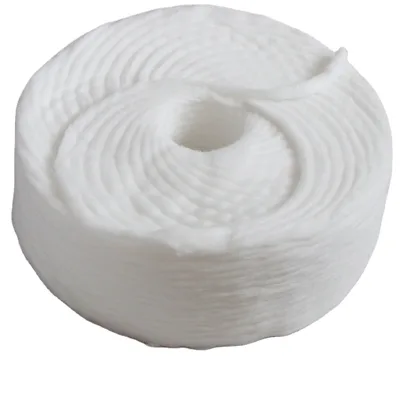 High Quality Wholesale 100% Medical Cotton Sliver Raw Material Cotton Absorbent Wool Coil for Cotton Buds Swabs Balls