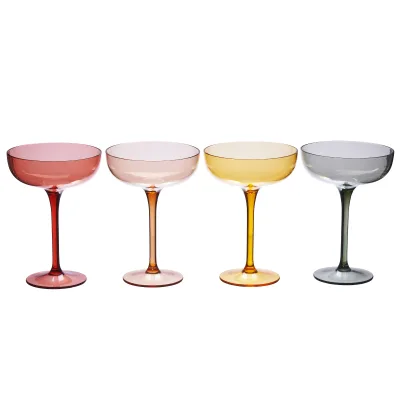 Modern Customized Color Unbreakable 10oz Reusable Plastic Martini Glasses for Party Occasions