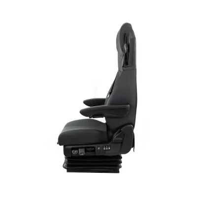High Quality Railway Vehicle Heavy Duty Air Ride Seat PU Leather Slide Base 3 Point Safety Belt AAR Certified Customized Designs