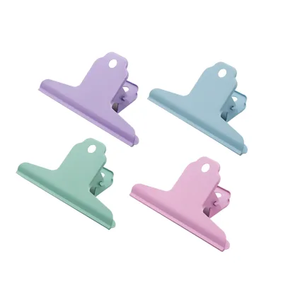 Stationery Strong Metal Bill Clip 100mm 75mm Office Storage Binder Clip for Financial Collation Collection for Office Use