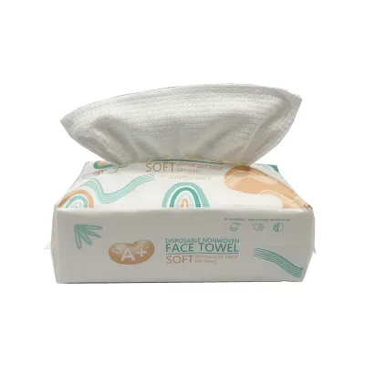 Disposable Face Towel Facial Tissue Soft Cotton Towel 	facial Cleaner Tissue