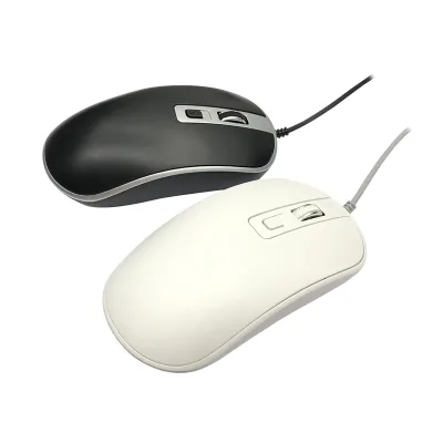 M-070 Comfortable 4D Button Mouse 800-1200-1600dpi Wired USB 2.0 Interface Big Ergonomic Plug-and-Play Private Design Used