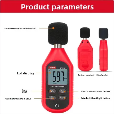 Master Distributor Wholesale UNI-T Mini Sound Level Meter UT353 and Temperature Meter UT300S China High Accuracy