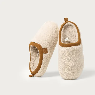 Custom Service cute indoor slippers plush cotton slippers fleece lined slippers