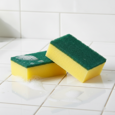 Baking soda sponge dish towel cleaning sponge kitchen PU sponge