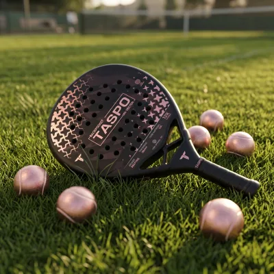 Rose Gold 12K Carbon Fiber Padel Racket Professional Teardrop Pala De Padel Custom Logo Private Label Wholesale Supplier