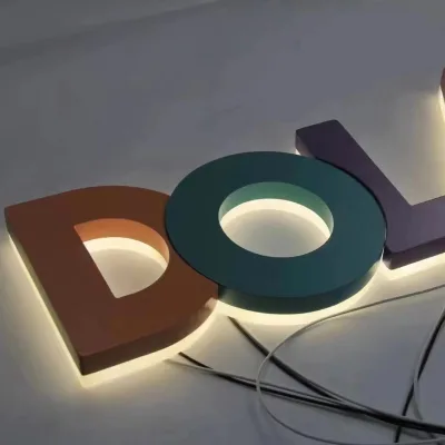 Manufacturer Custom Waterproof Light Box Sign Shop Light Sign Led Metal Illuminated Sign for Decoration