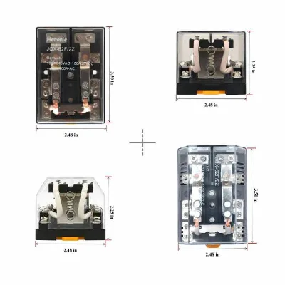 JQX-62F-2Z Electromagnetic relay Coil Voltage DC12V100A Silver alloy 8Terminals High power relay