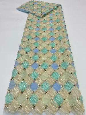 The Latest 2026 Model Laser-embroidered Laser-cut Fabric Is Suitable for Women's Embroidery Fabric Dressy Evening Gowns.