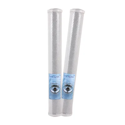 20-Inch CTO Filter Cartridge Block-Formed Sintered Activated Carbon 1/5 Micron Central Water Purification Removes Residual