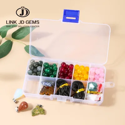 Fashion Jewelry Necklace Bracelet Making Set Multi-color Optional Natural Stone Beads Beads for Jewelry Making