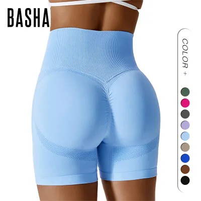 Women's High Waist Tummy Control Seamless Cycling Shorts-Lightweight Quick Dry Breathable Eco-Friendly Nylon Spandex Sports Wear