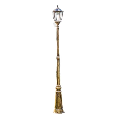 Aluminum Tapered UFO Light Pole Dimmable Linkable LED Tube Lights Decorative Cast IP67 Street Light Pole Solar Garden