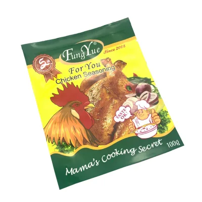 100g Custom Printed Aluminum Foil Custom Spice Packaging Bag with Logos