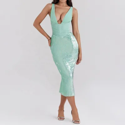 Beaded Prom Dress Party Short Yellow Lilac Dresses Teen Female Sequined Bridal Korean Germany Sequin Corset Midi Dress