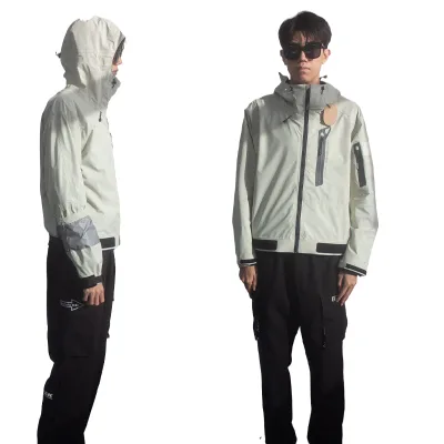 OEM Fabric Color Waterproof Rain Jackets Outdoor Motorcycle Hiking Waterproof Jacket