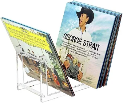 Factory-customized Acrylic cd Rack, Vinyl Record Storage Holder, Acrylic Shelf, Suitable for Dvd Album Recording Display Rack