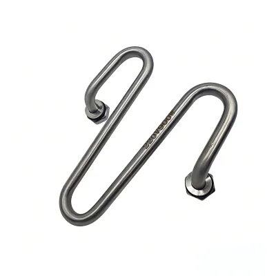 900W Electric U-Shaped Heating Element Immersion Water Heater for Household Use in Water Tanks Kettles Boilers (Stainless Steel)