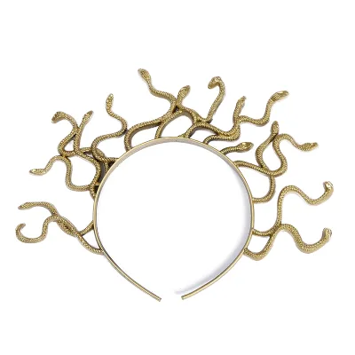 Egyptian Snake Headband European American Style Fashionable Hydra Hair Band for Halloween Masquerade Party Wholesale Plastic