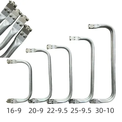 Square Aluminum Alloy Tube Clasp Bag Hardware Metal Kiss Lock Frame for Woven Bag