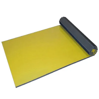 Modern Design Yellow Color Foam Wrestling Roll Mat Large Size Flexi Roll Judo Mat 4cm Thickness With Customer Logo for Gym Use