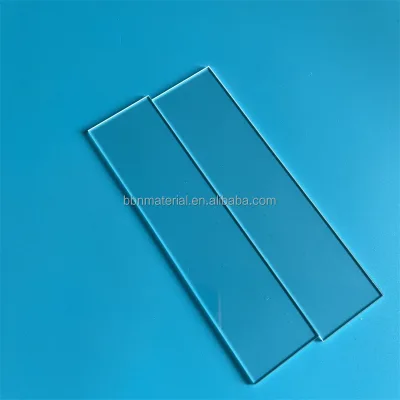 High Transmittance Clear Quartz Fused Silica Square Plate Quartz Slides and Coverslips
