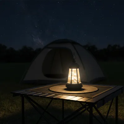Solar Lantern Small Outdoor Waterproof IP65 Warm White 4-6H Garden Path Light Cross-border Retro Design