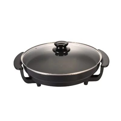 Wholesale Electric Double Ear Anti-hot Frying Pan Non-Stick Coating Multi-function Plug Household Use Electric Frying Pan