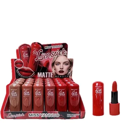 Soft Mist Matte Mouth Red Gloss Texture Easy to Color Non stick Cup Non fading Velvet Makeup Lipstick