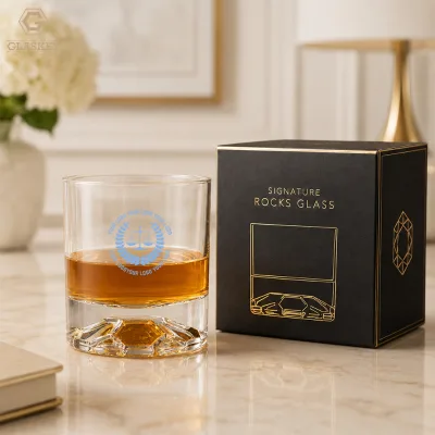 Personalized Football Bottom Whiskey Glasses Engraved Heavy Base Rocks Glass Soccer Theme Old Fashioned Whisky Tumbler Gift Set