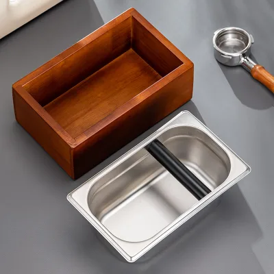 Coffee Knock Box Factory Wholesale Stainless Steel Coffee Dregs Box Coffee Machine Powder Dregs Recycling Box Dregs Knocker