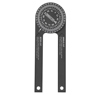 Miter Saw Protractor Aluminum Alloy Angle Finder Woodworking Edge Ruler Laser Engraved Scale