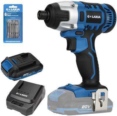 20V Cordless Brushed Lithium 150N.m Impact Driver with LED Work Light