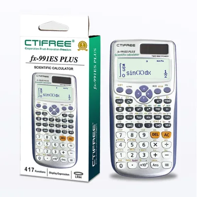 Hot Selling 417 Function Solar Scientific Calculator with Large LCD Screen and Factory Sensitive Keys Made of Durable Plastic