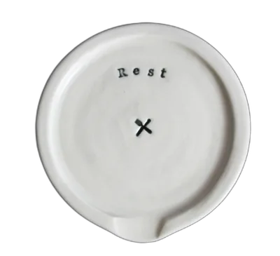 Personalized Custom Spoon Rest Ceramic